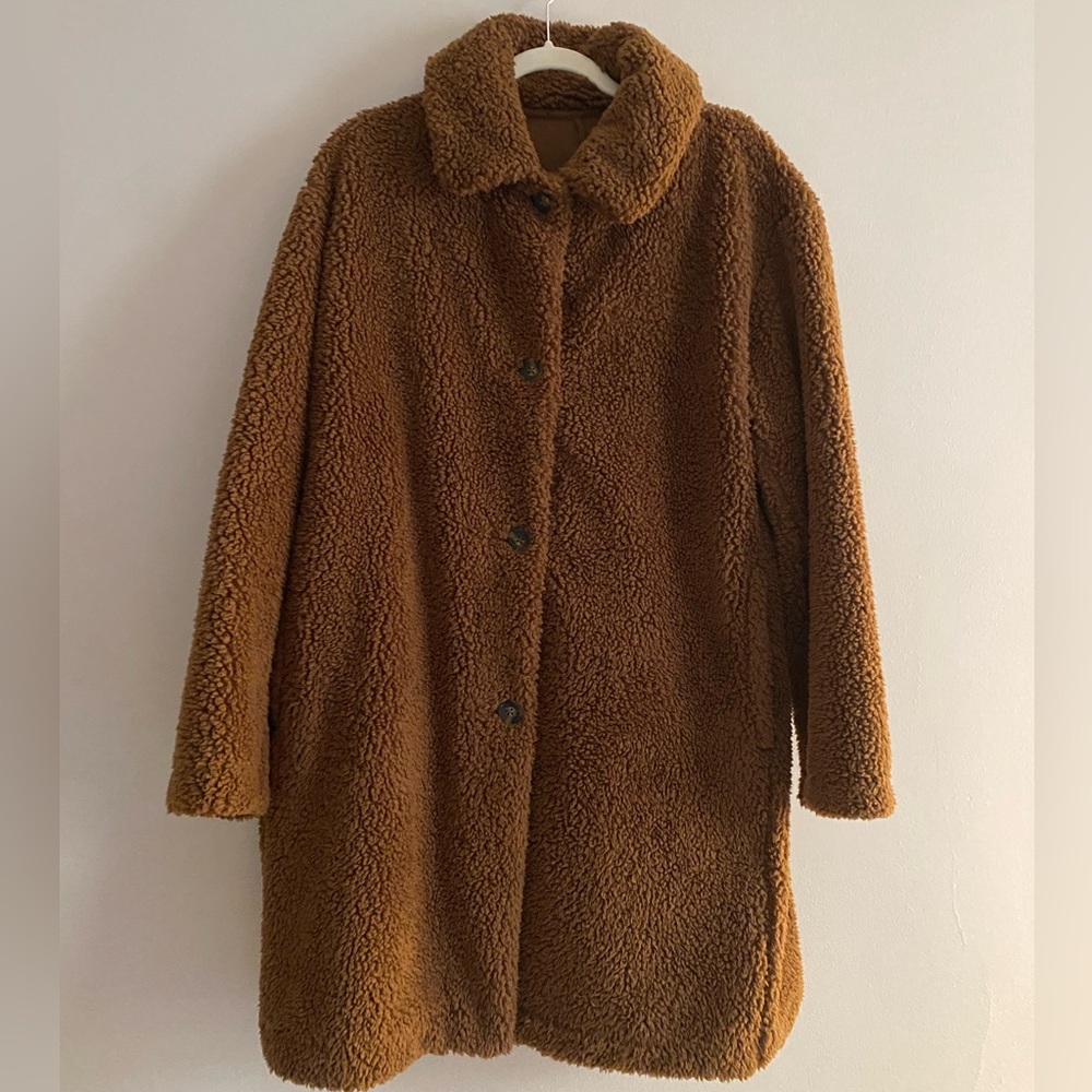 Uniqlo Brown Teddy Coat